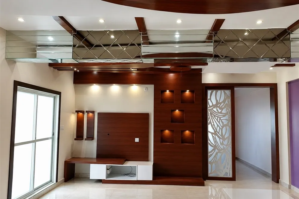 Living Room and TV Unit Design Bangalore